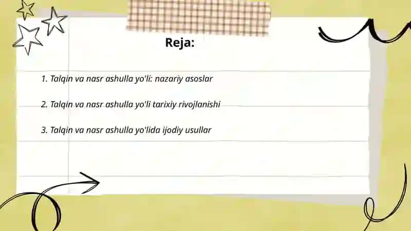 Talqin va nasr ashulla yo'li 2
