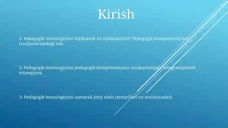 Pedogogik Kompetetlikni Shakillantirishda Pedogogik Texnalogiyani Loyihalashtirish Va Rejalashtirish YoʻLlari 2