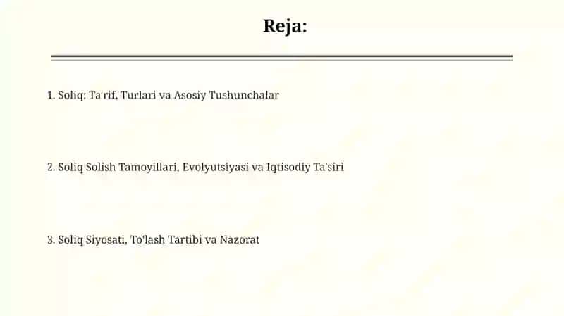 Soliq tushunchasi 2