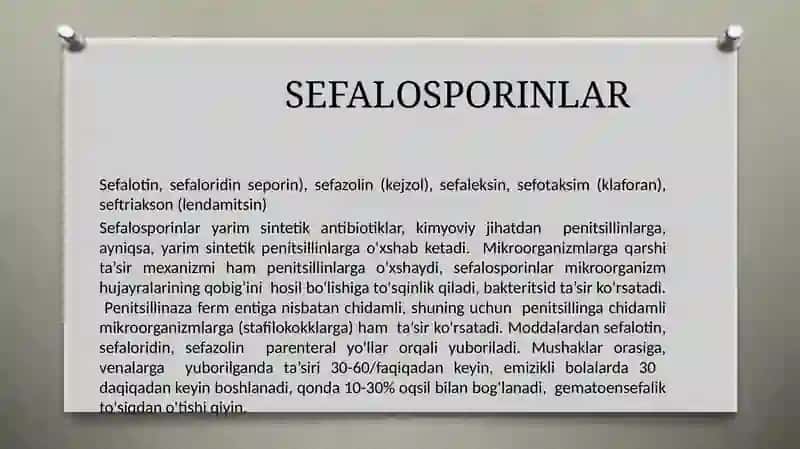 Sefalosporinlar 2