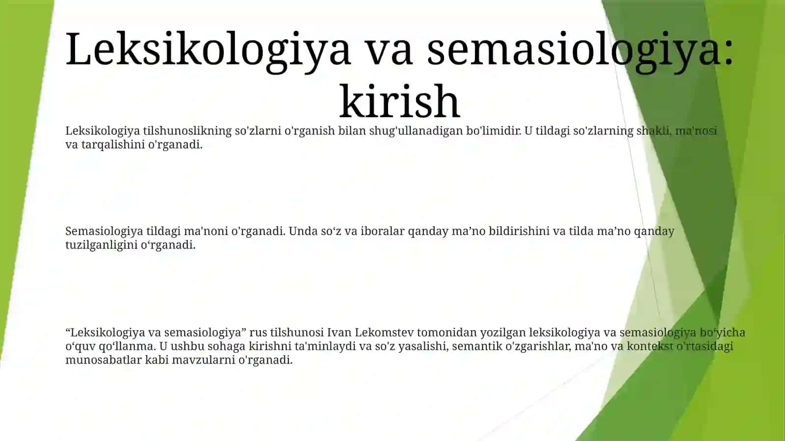 Leksikologiya Va Semasiologiya 2