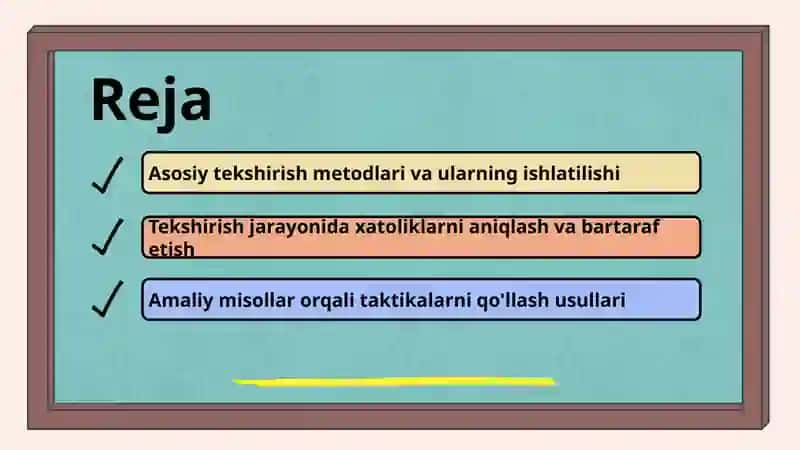 Politravmada tekshirish taktikasi 2