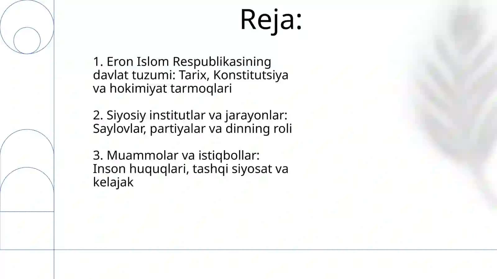 Eron Islom respublikasining davlat tuzumi 2