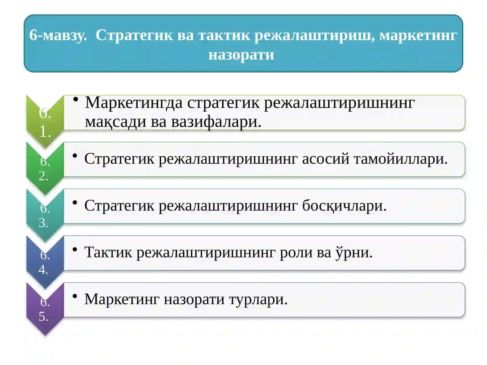 Стратегияни ишлаб чикиш боскичи 2