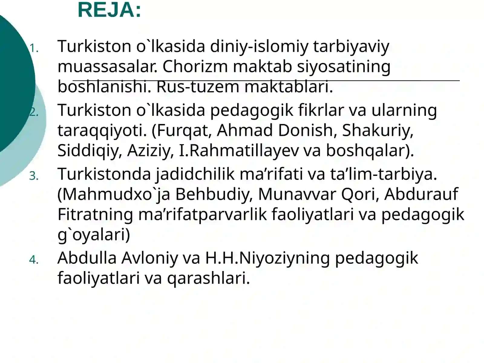 Pedagogik Fikrlar va Ularning Taraqqiyoti Turkistonda 2