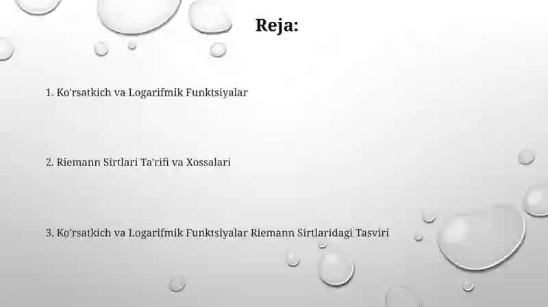 Ko'rsatkich va Logarifmik Funktsiyalar 2