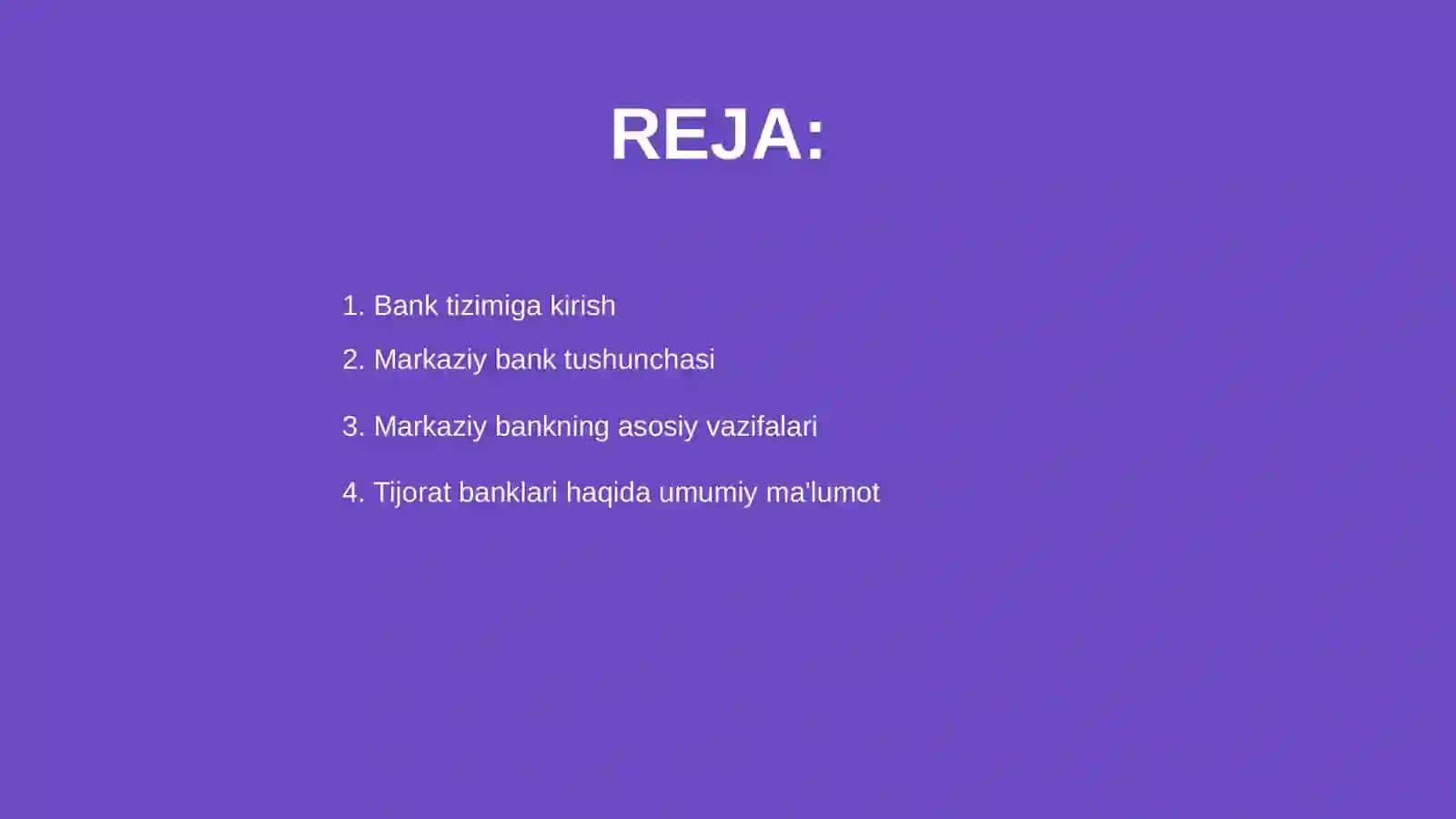 Bank tizimi. Markaziy va tijorat banklar hamda ularning vazifalari 2