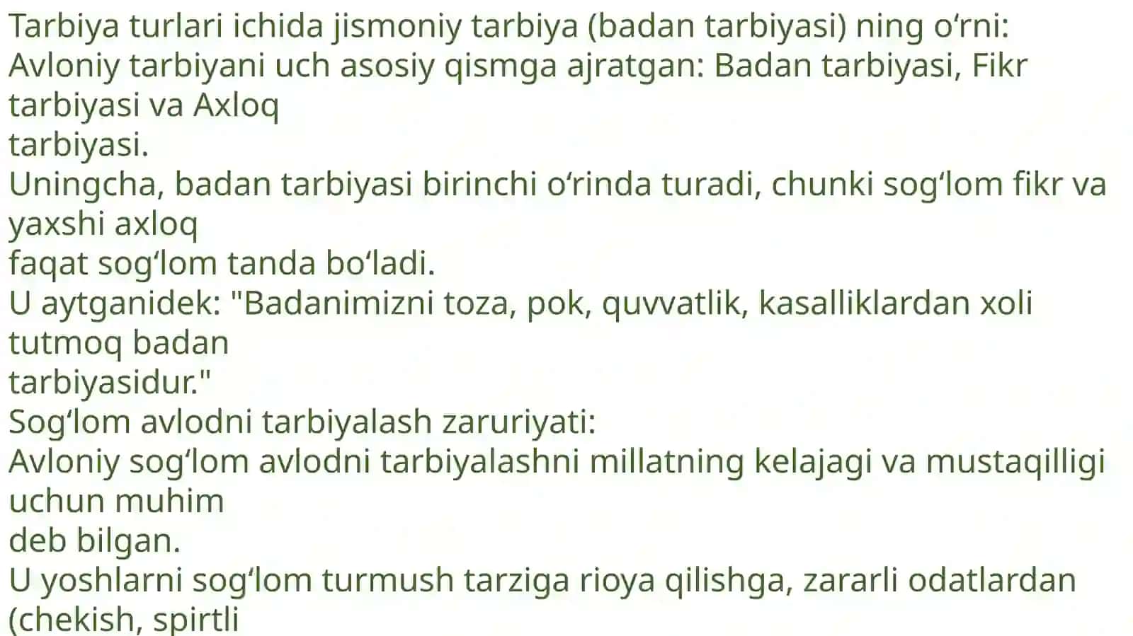 Abdulla Avloniyning jismoniy tarbiyatoʻgʻrisidagi fikrlari 2
