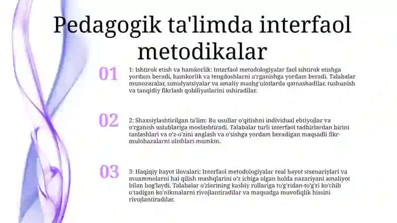 Pedagogika Kollejlarida QoʻLlaniladigan Interfaol Metodlar Haqida 2