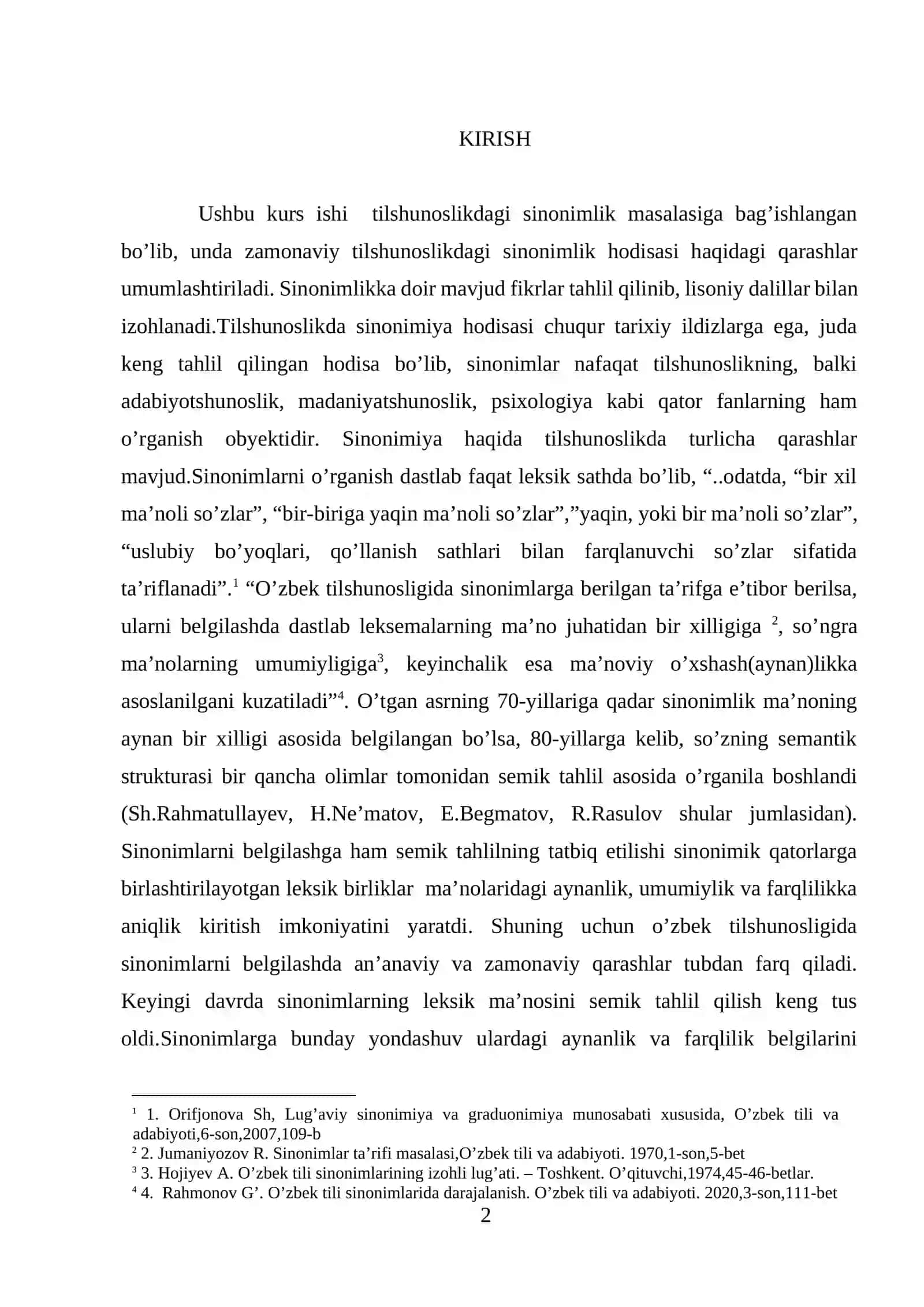 SINONIMIYA VA DARAJALANISH MUNOSABATI 2