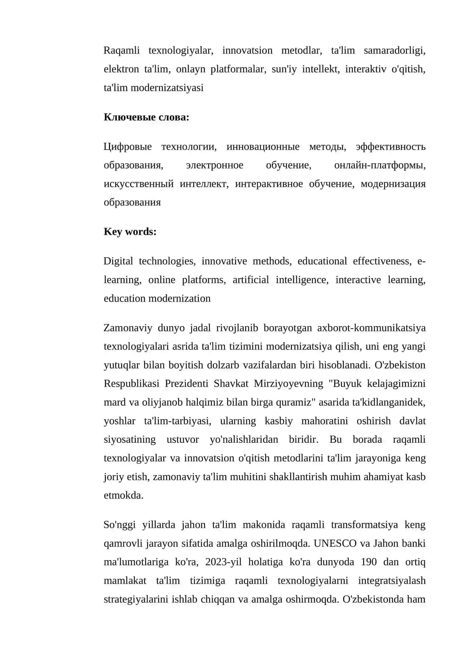 Raqamli texnologiyalar va innovatsion metodlar asosida ta'lim samaradorligini oshirish 2