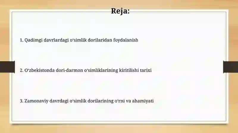 O‘zbekistonda dorivor o‘simliklar introduksiyasining tarixi 2