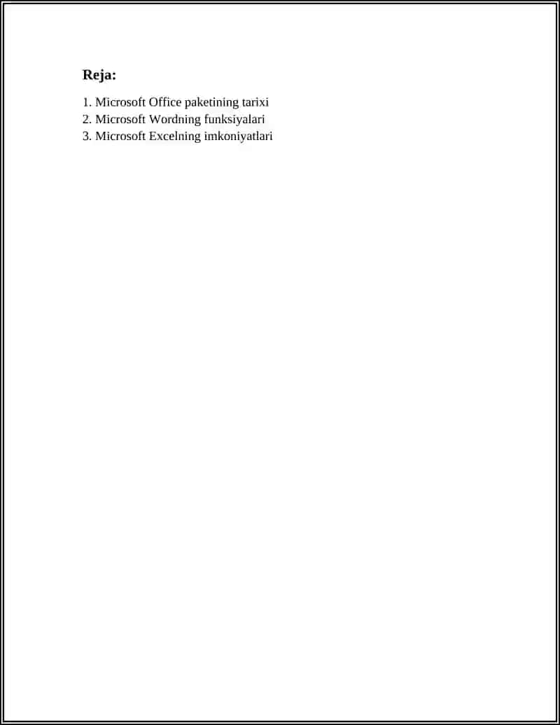 MICROSOFT OFFICE PAKETI 2