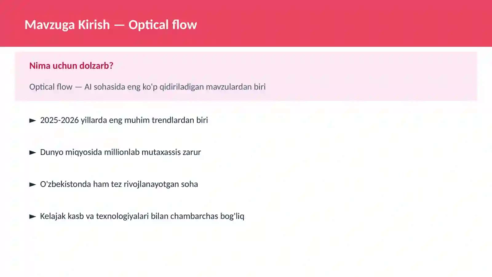 Optical flow 2