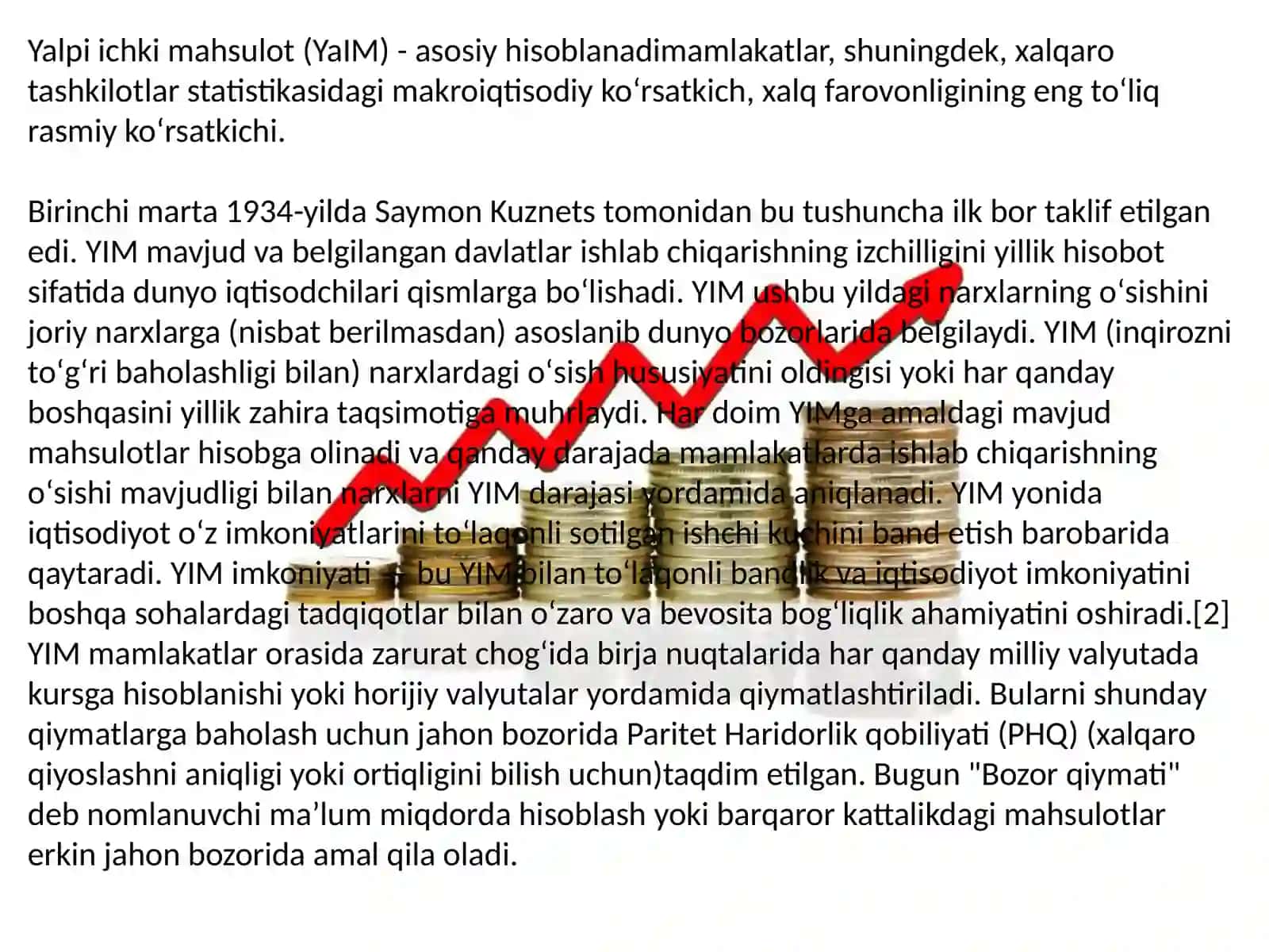 Yalpi ichki mahsulot va uning hisoblash usullari 2