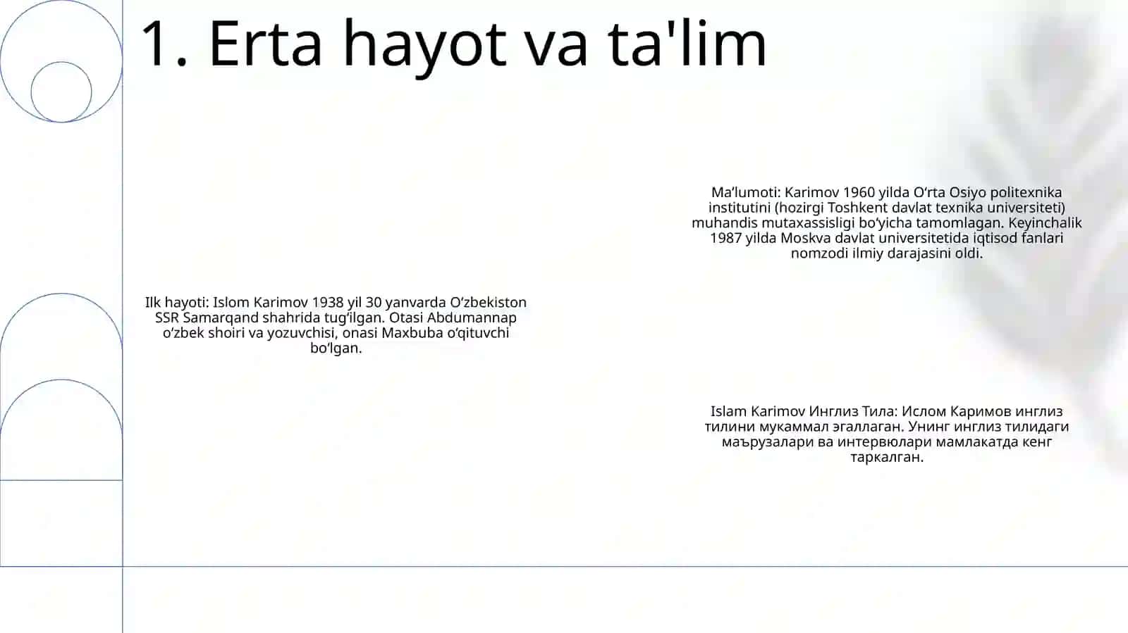 Islam Karimov Ingliz Tilida 2