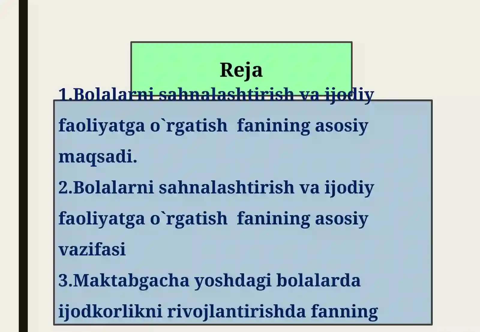 Maktabgacha taʼlim tashkilotida sahnalashtirish faoliyati 2