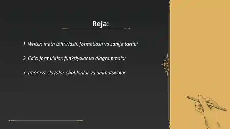 LibreOffice dasturi 2