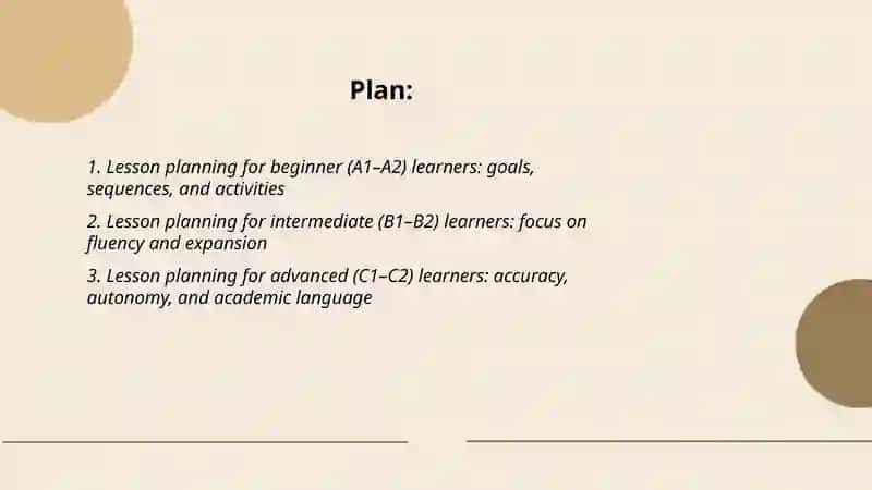 Lesson Planning of Teaching Foreign Language 2