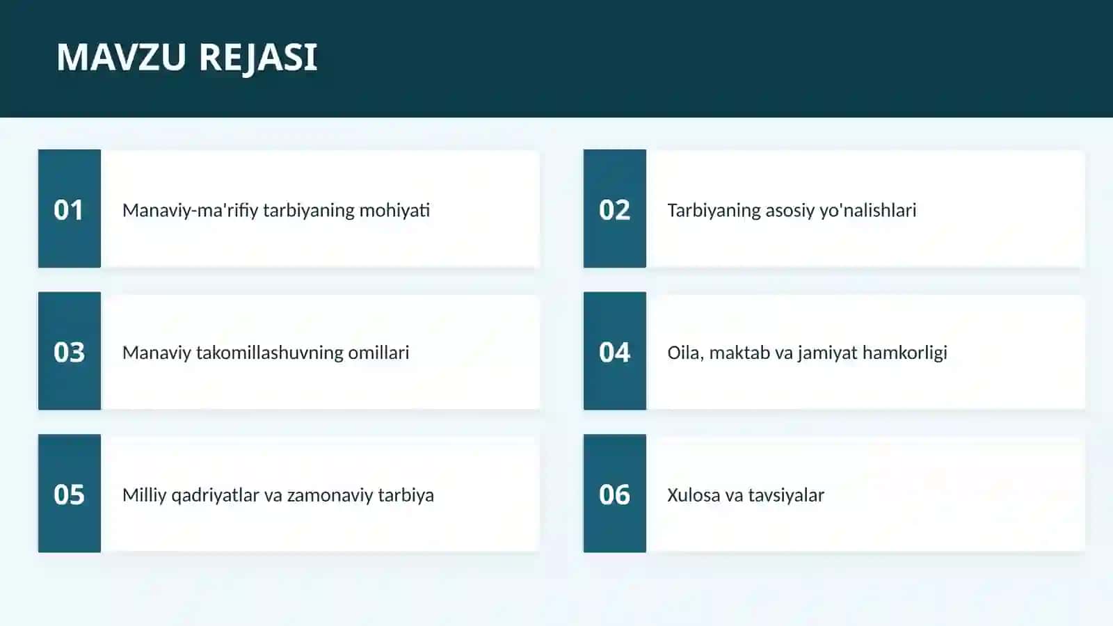 TARBIYANING ASOSI 2