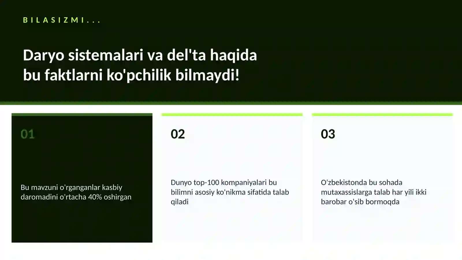 Daryo sistemalari va del'ta 2