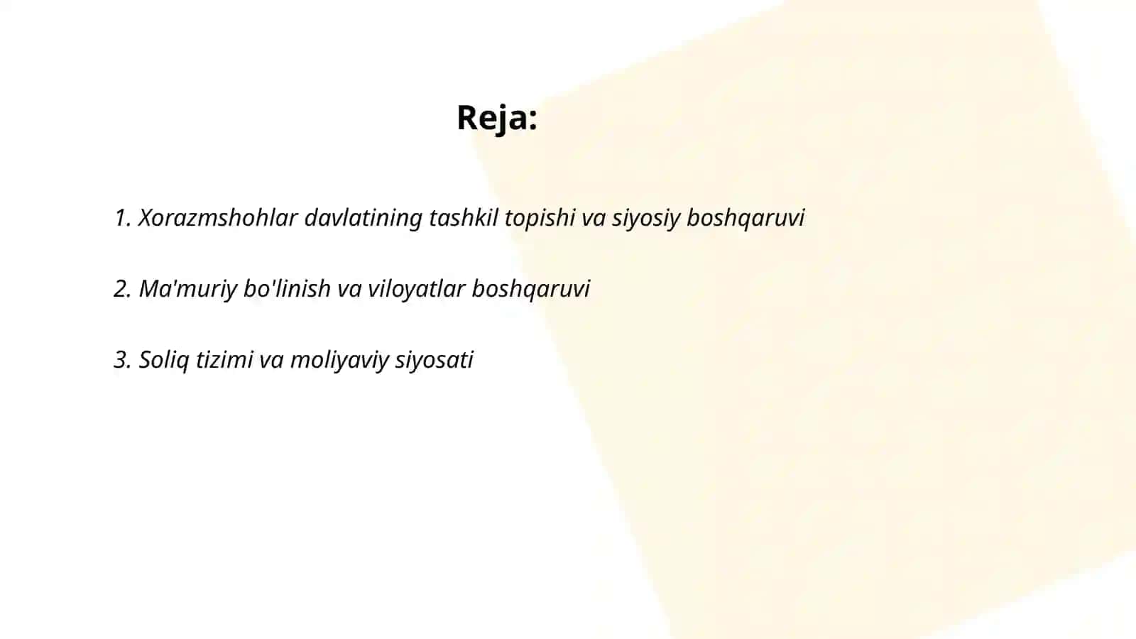 Xorazmshohlar davlat va ijtimoiy- iqtisodiy hayot 2