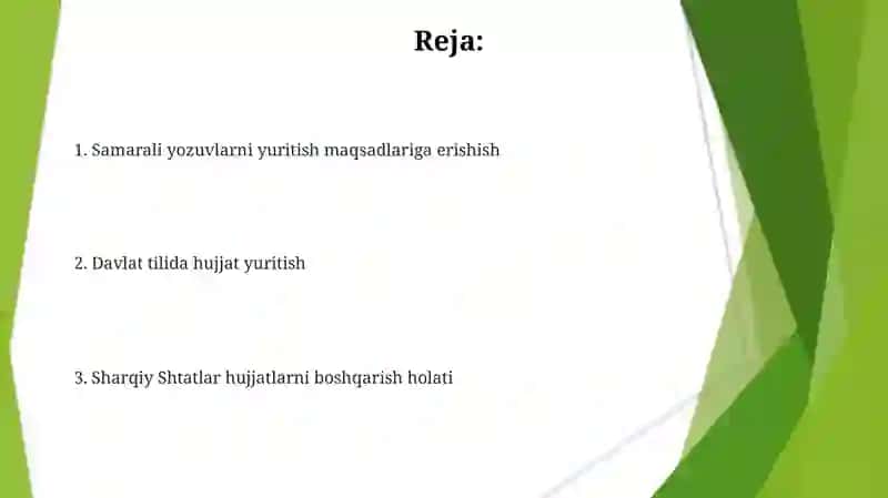 Davlat tilida ish yuritish fanining maqsad va vazifalari 2