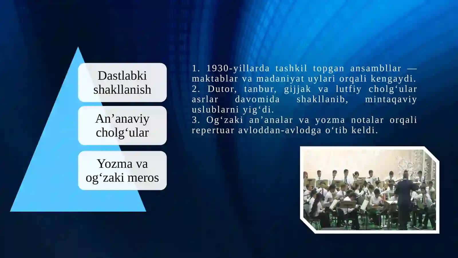 O‘zbek xalq cholg‘ulari orkestrlarining jamiyatdagi o‘rni 2