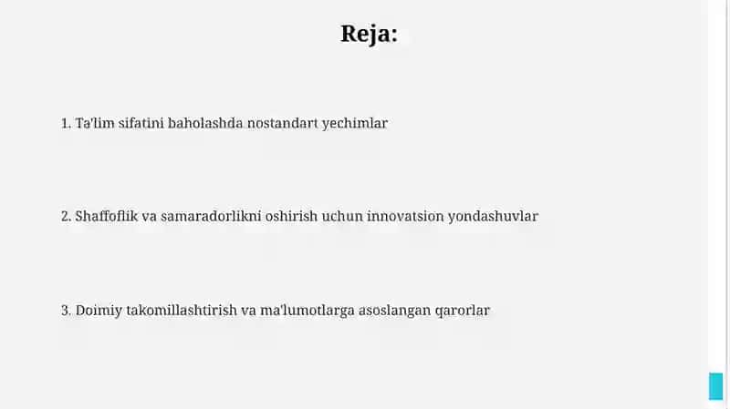 Ta'lim sifatini baholashda nostandart yechimlar 2