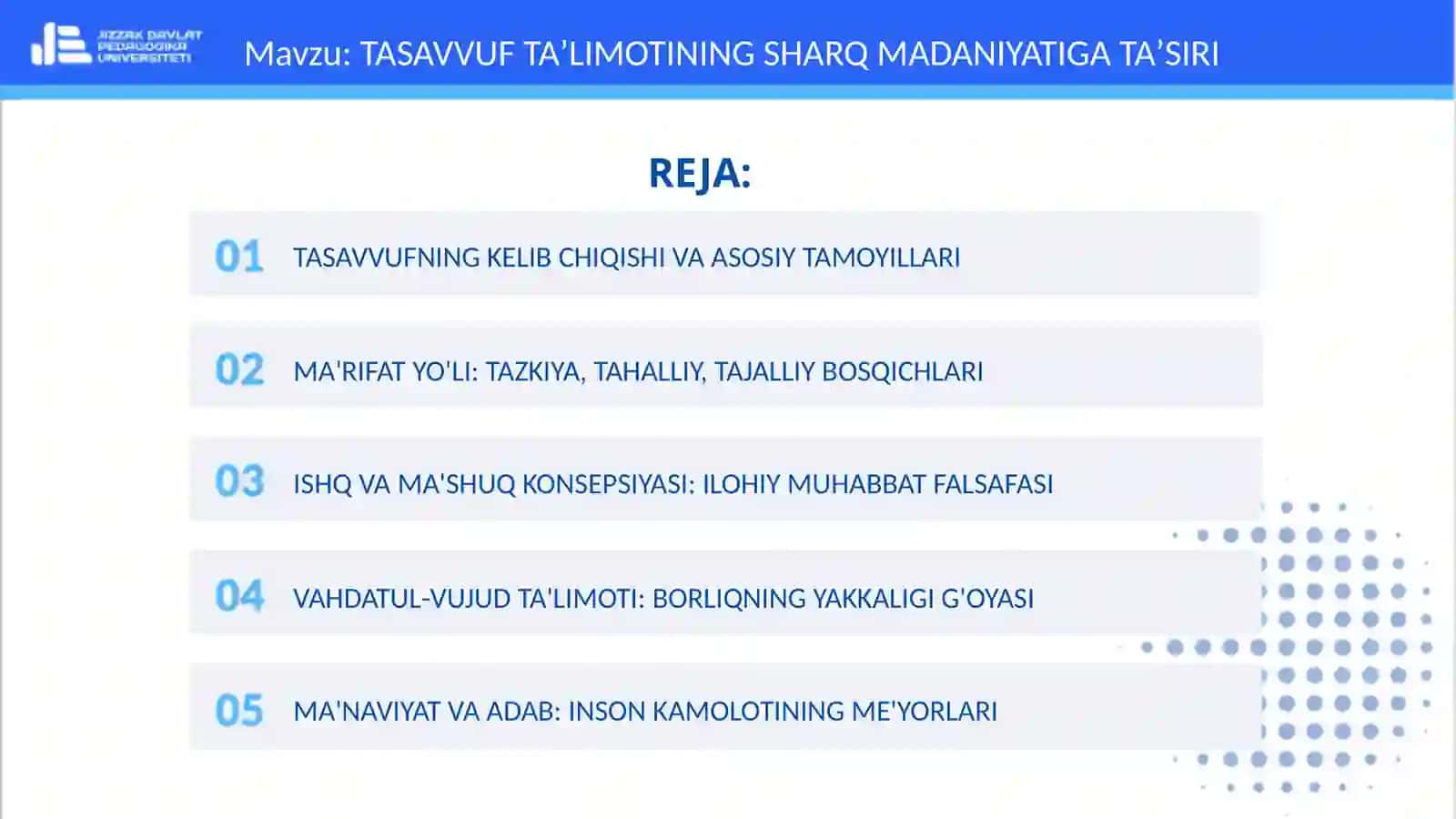 TASAVVUF TAʼLIMOTINING SHARQ MADANIYATIGA TAʼSIRI 2