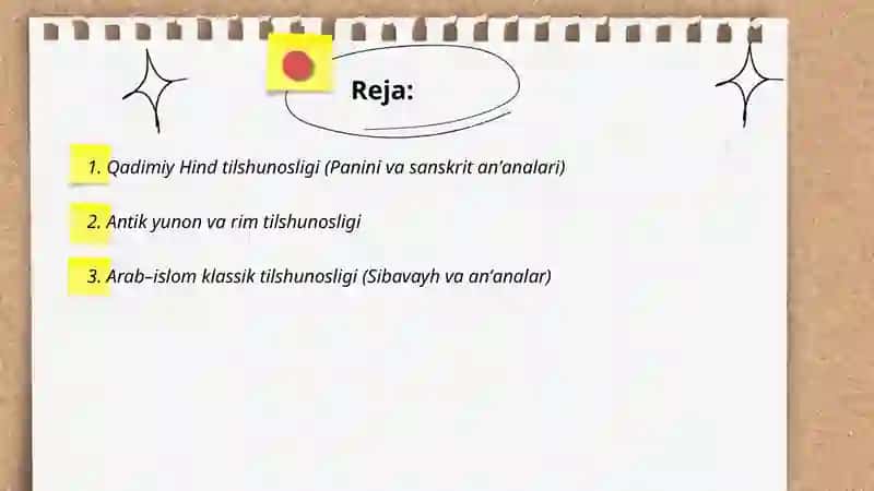 Qadimiy Hind tilshunosligi (Panini va sanskrit anʼanalari) 2