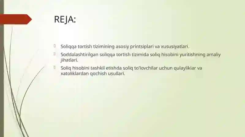 Soddalashtirilgan soliqqa tortish tizimida soliq hisobini tashkil etish va yuritish 2