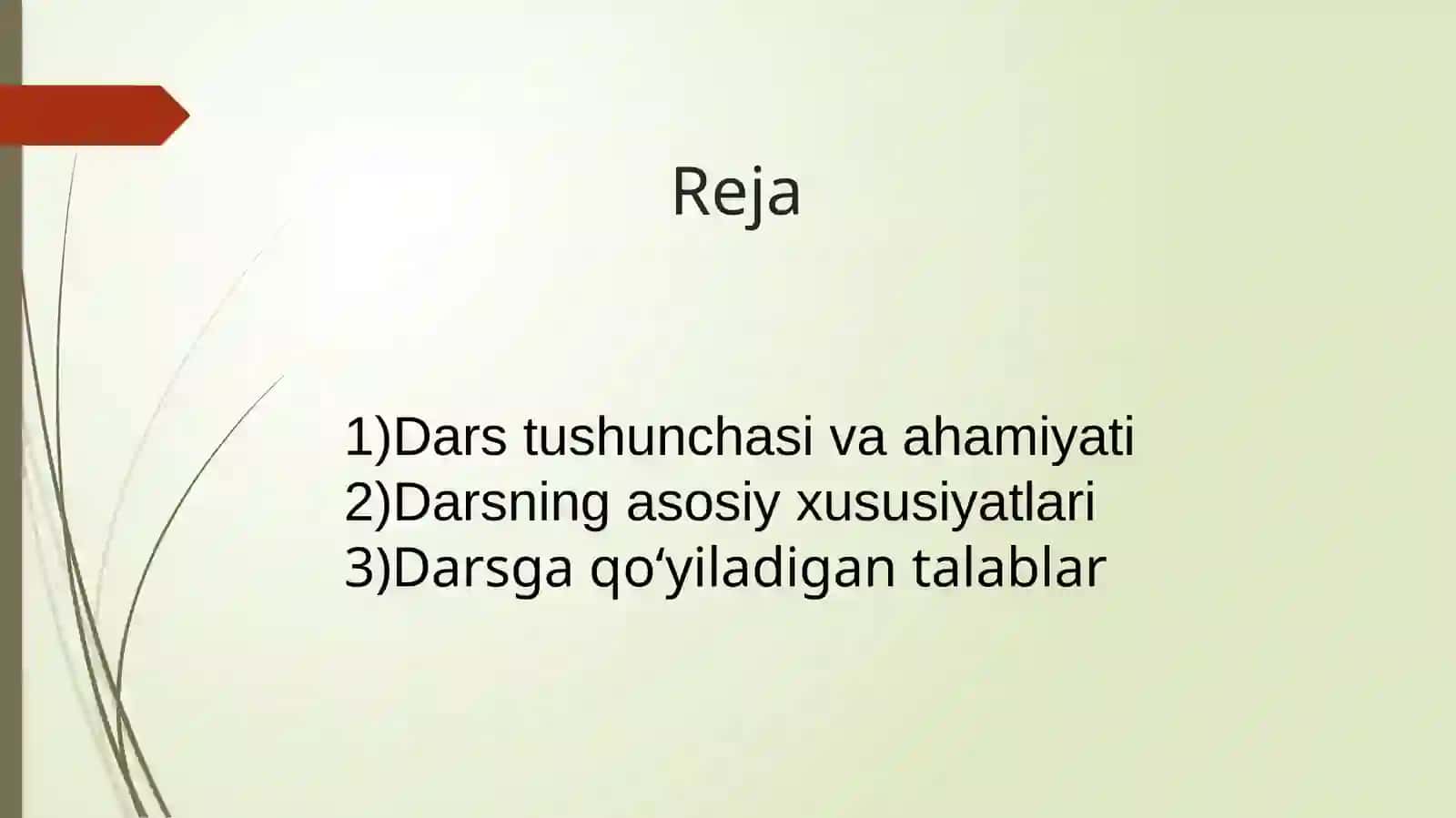Dars – Talim tizimini tashkil etishining asosiy shakllari 2