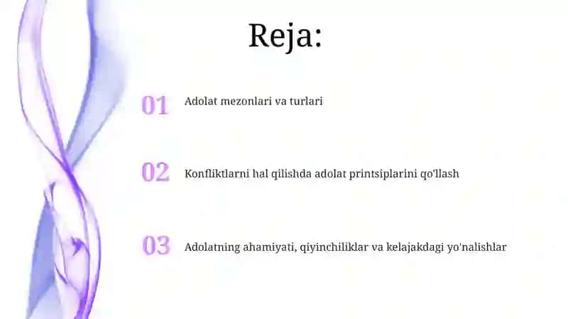 Ziddiyatlar yechimida adolatparvarlik mezonlari 2