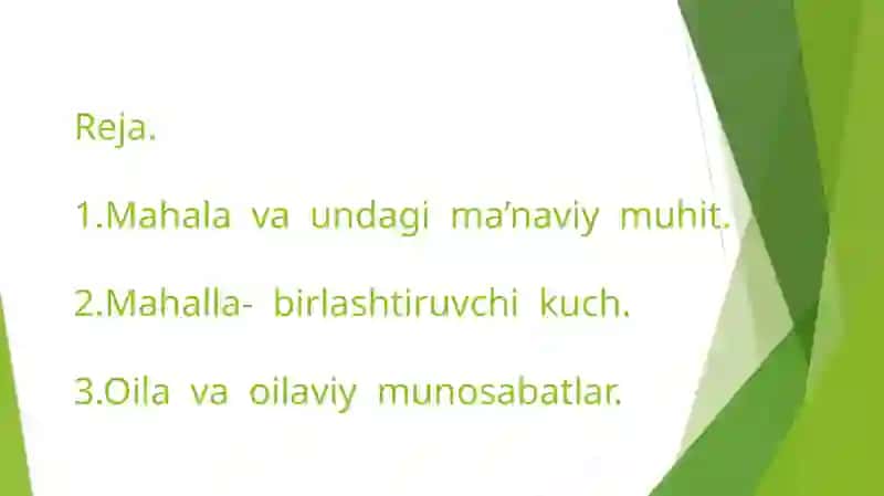 Mahallada milliy tarbiyani amalga oshirish 2