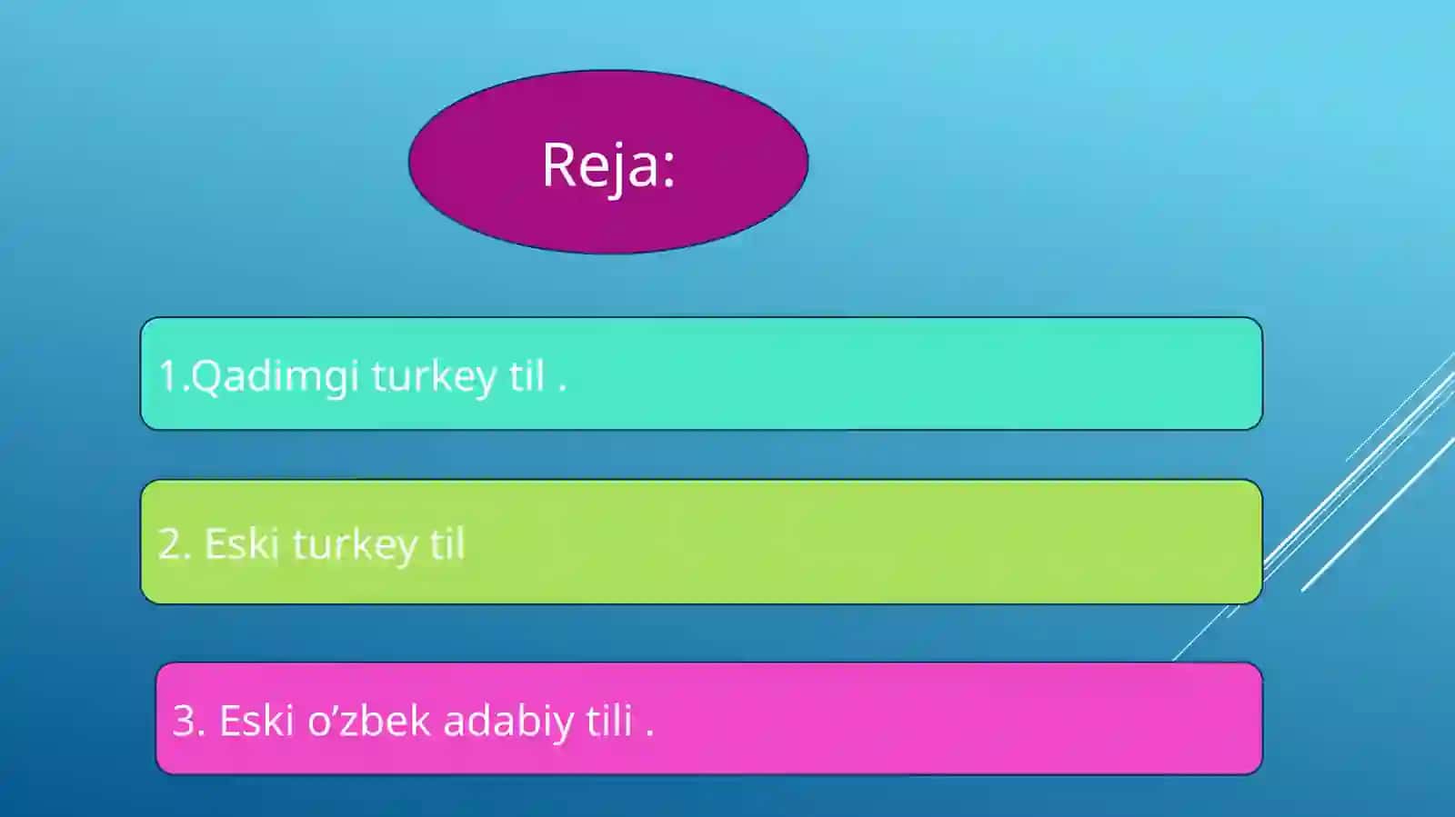 O’zbek  tilining taraqqiyot bosqichlari 2