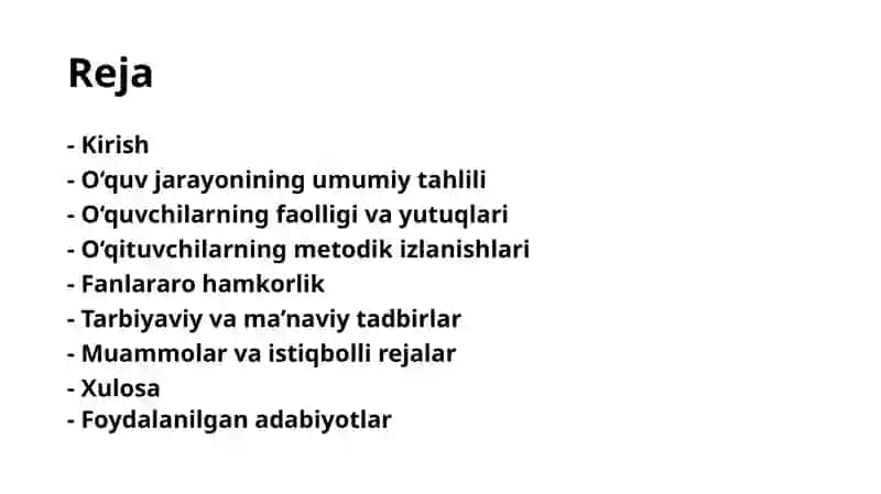 Mahsus maktablar uchun Aniq va filologiya fani uslub birlashmasi 2