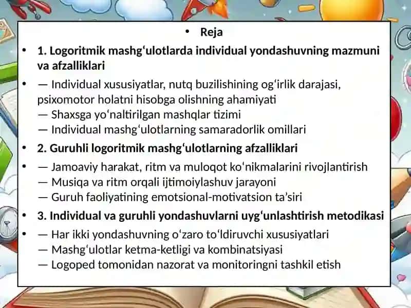 Logoritmik Mashg’ulotlar 2