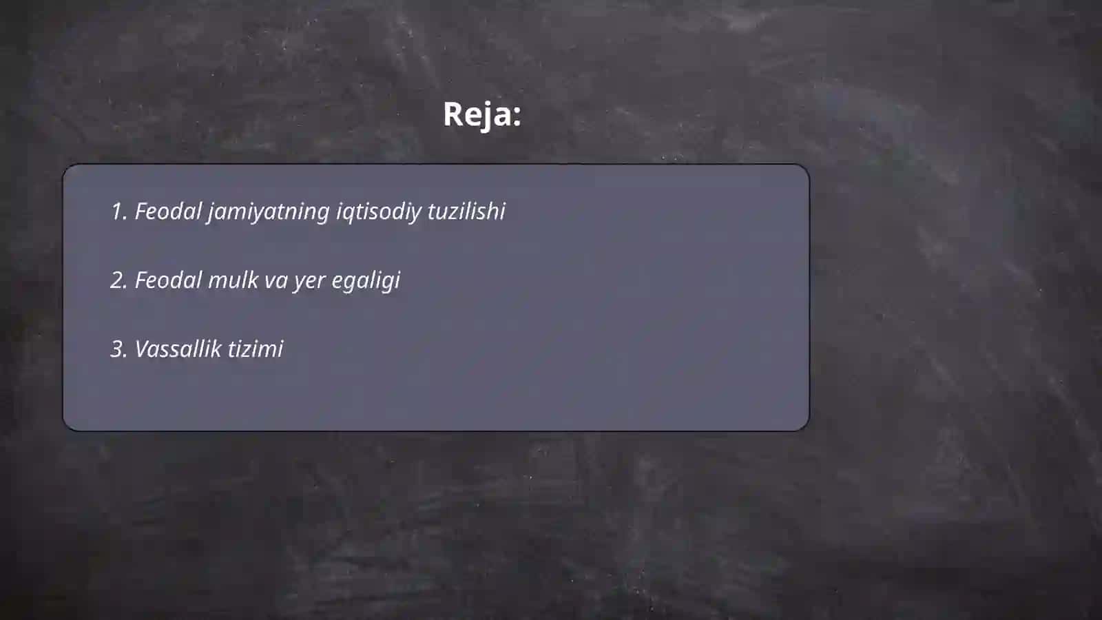 Feodal jamiyati va uning yemirilishi davridagi iqtisodiy qarashlar 2
