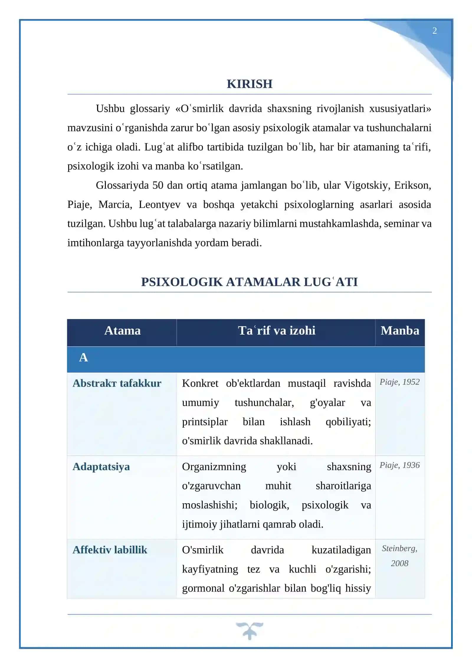 Oʿsmirlik davrida shaxsning rivojlanish xususiyatlari 2