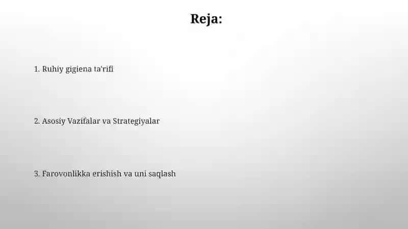 Psixogigiena predmeti maqsad vazifalari 2