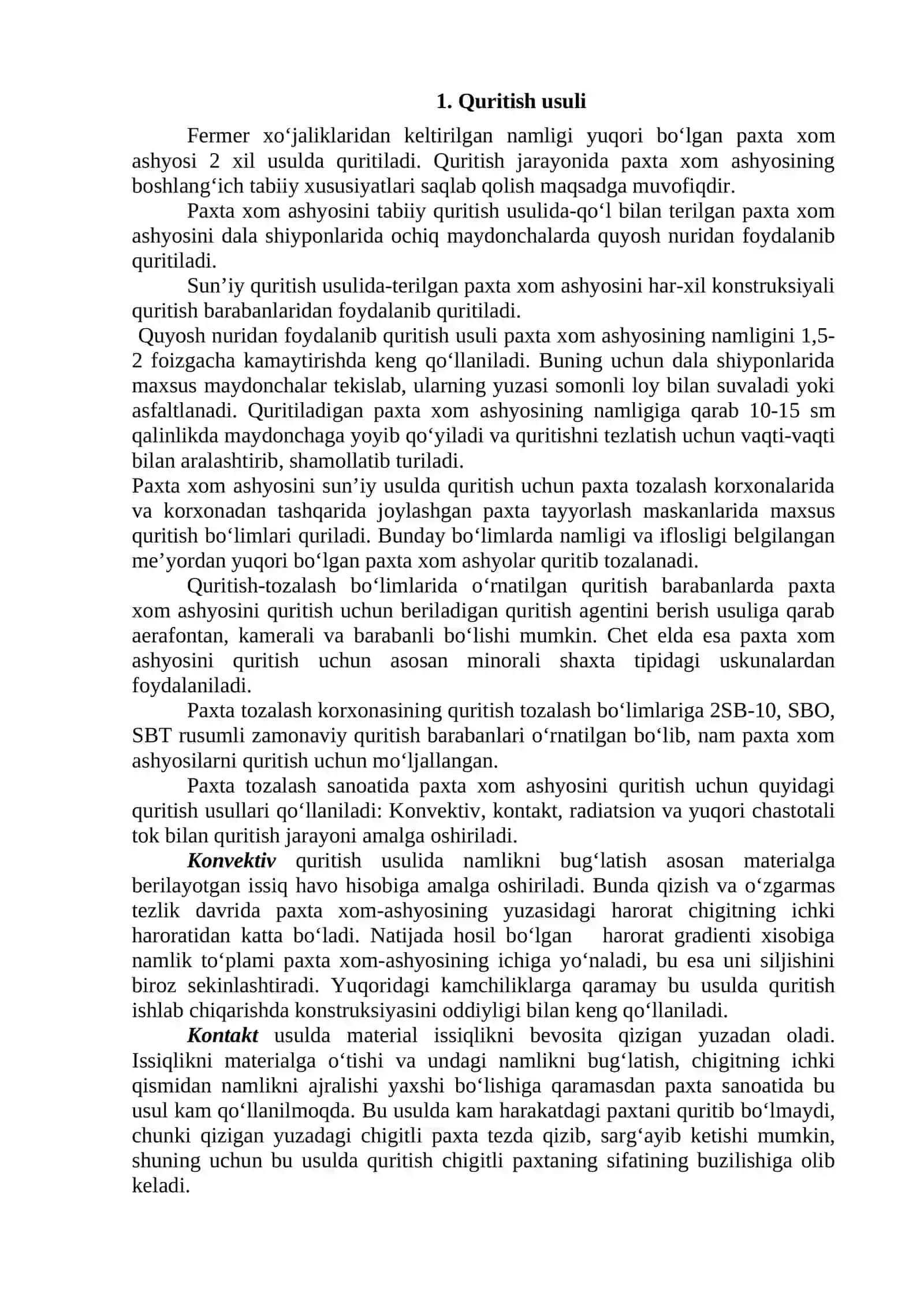 Paxtani quritkichlarini konstruksiyasi va ishlashi 2