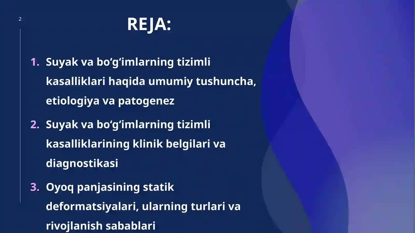 Suyak va bo‘g‘imlarning tizimli kasalliklari haqida umumiy tushuncha, etiologiya va patogenez 2