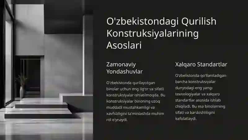Qurilishda Ishlatiladigan Konstruksiyalar 2