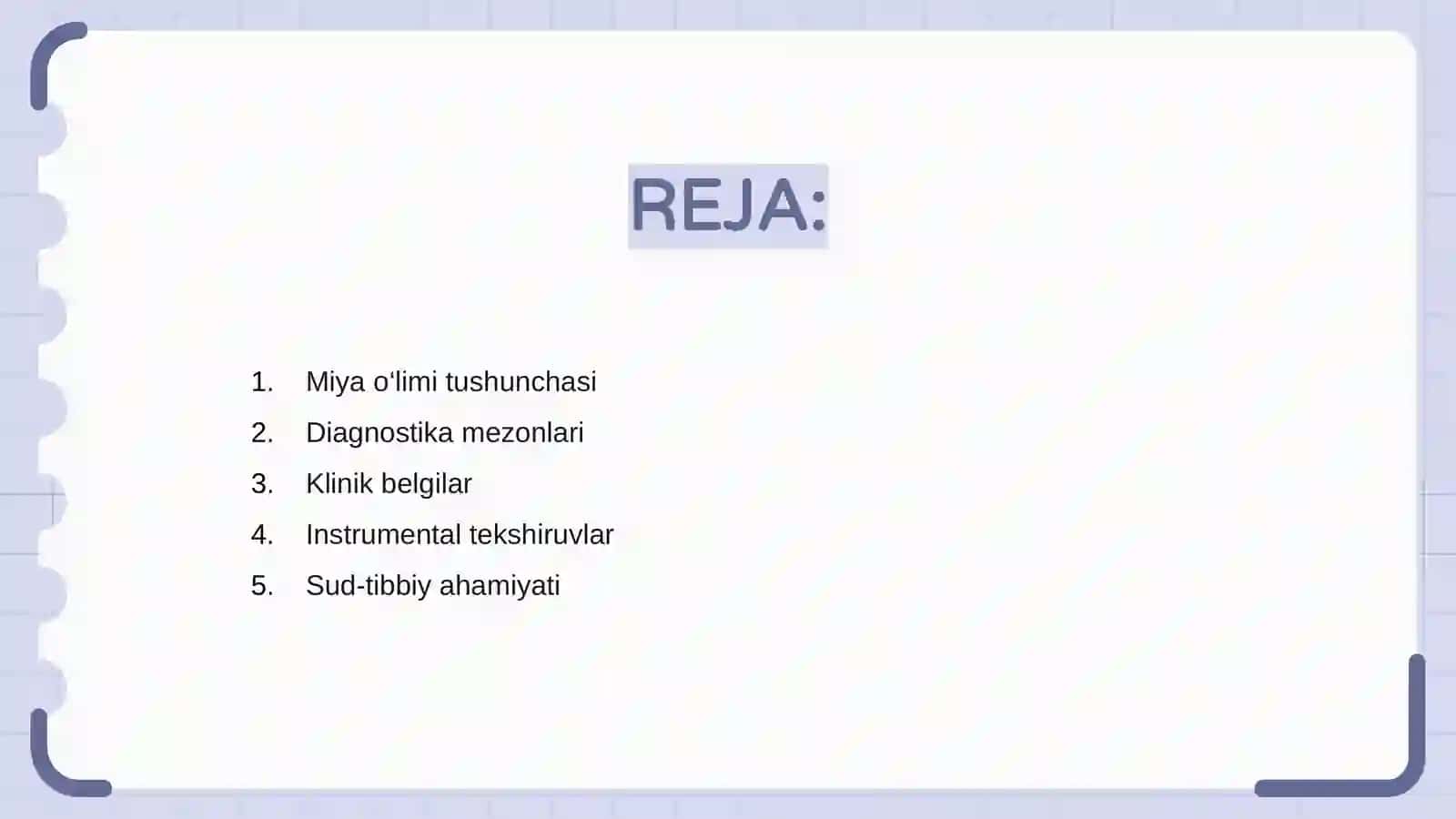 MIYO O‘LIMINING DIAGNOSTIKASI 2