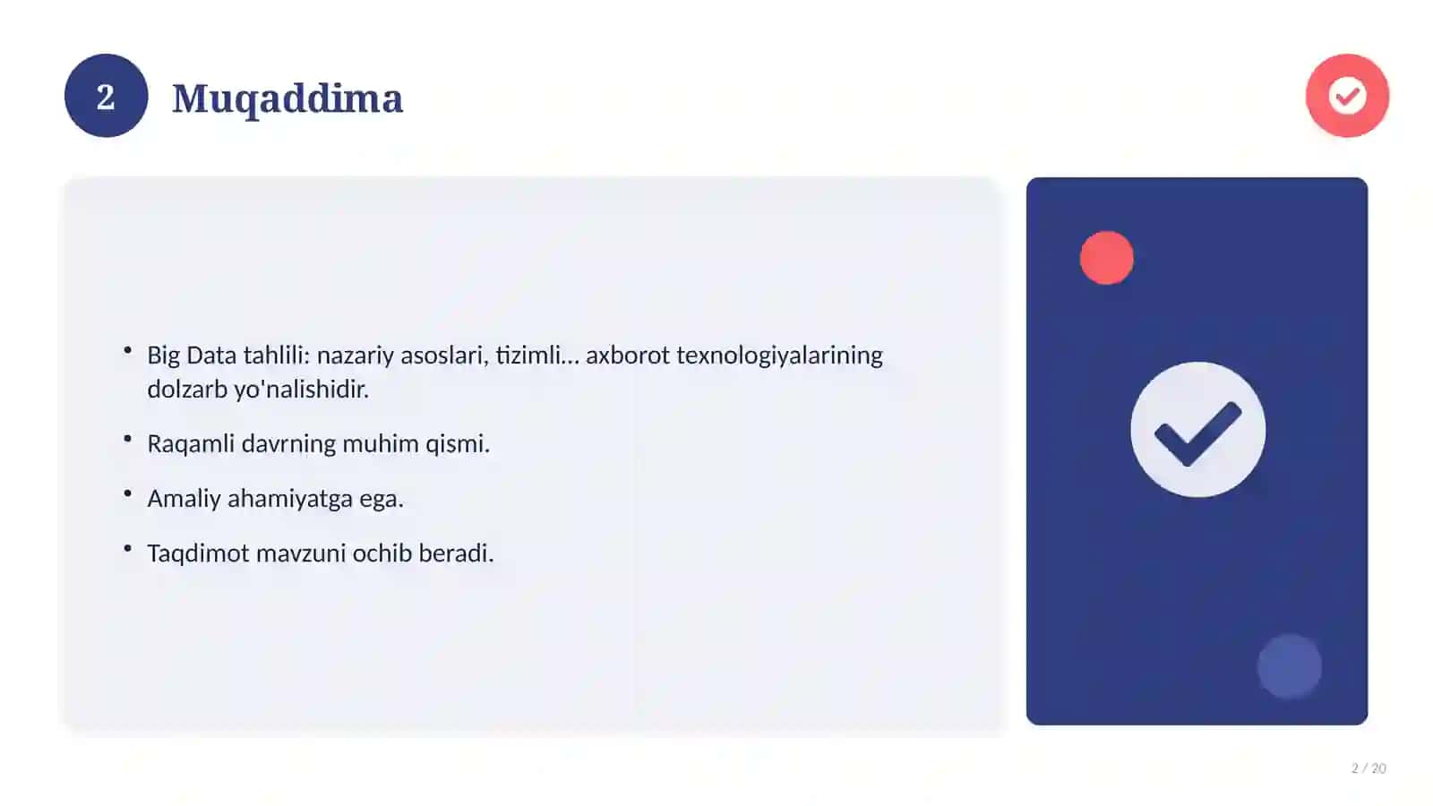Big Data tahlili: nazariy asoslari, tizimli yondashuvda 2