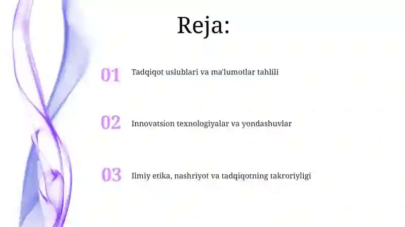 Ilmiy tadqiqqotning zamonaviy metodlari 2