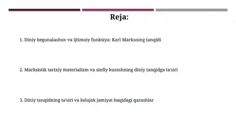 Karl Marksning dinning salbiy oqibatlari va radikal tanqid qilish qarashlari 2