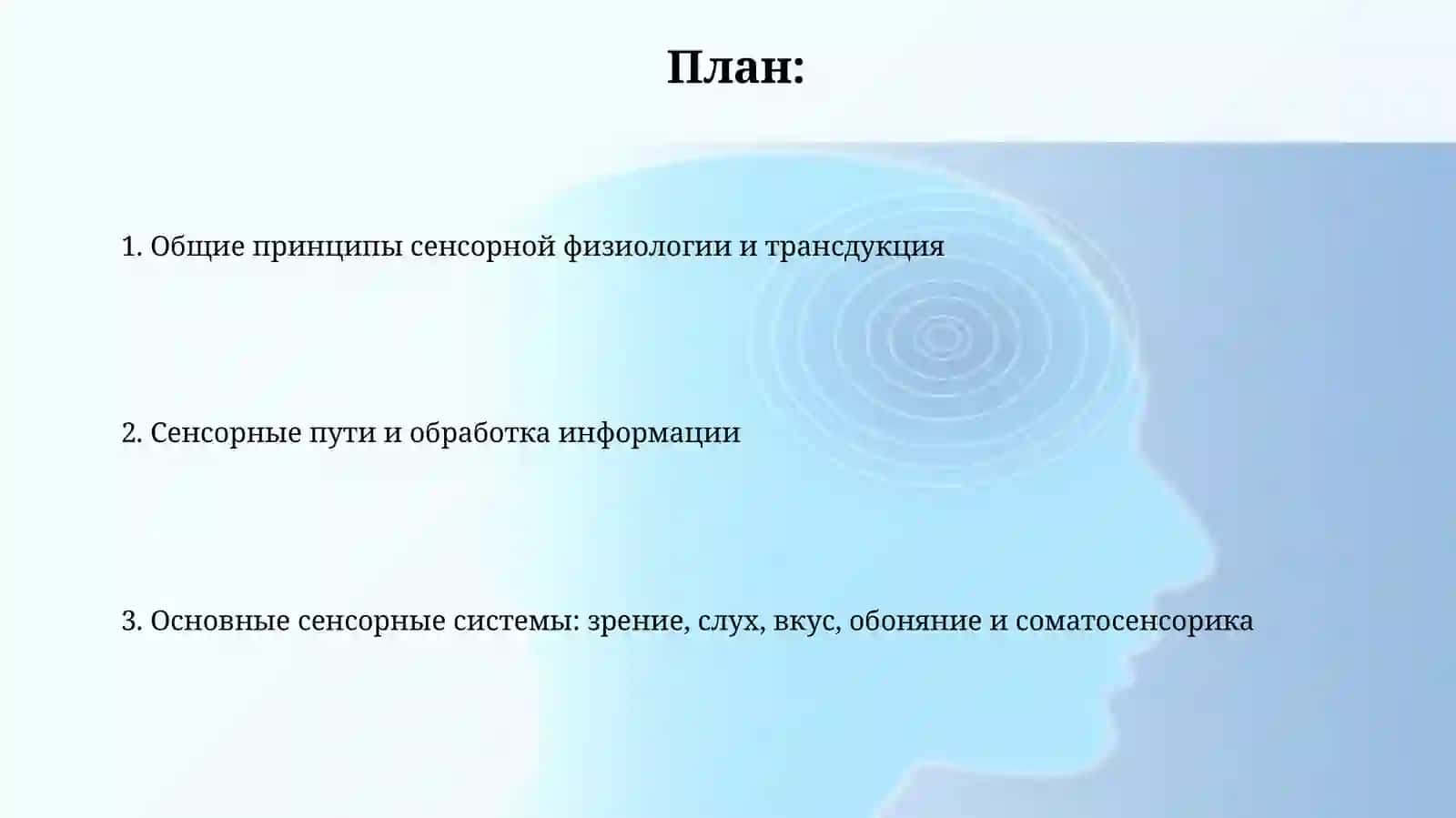 Физиология сенсорных систем 2