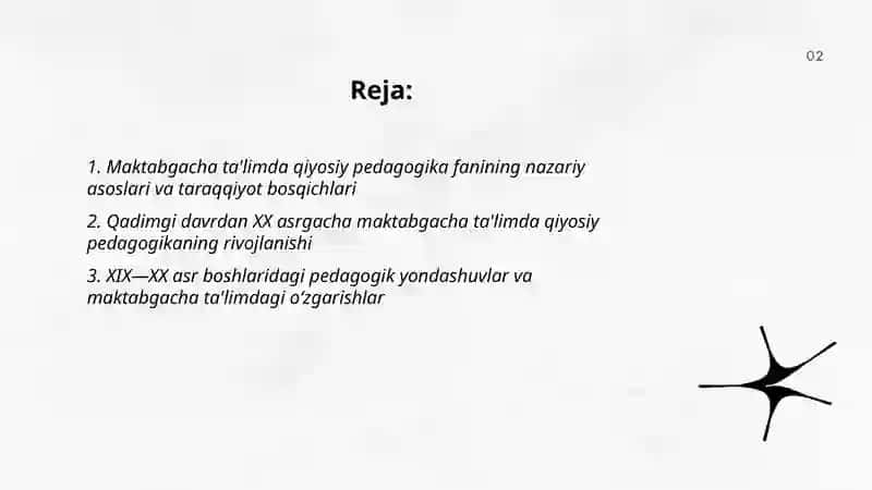 Maktabgacha talimda qiyosiy pedagogika fanining taraqqiyot bosqichlari 2